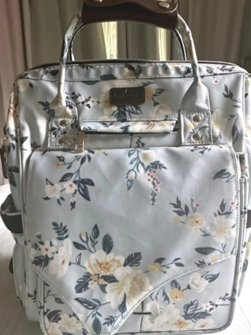 Floral Backpack Diaper Bag
